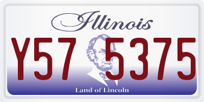 IL license plate Y575375