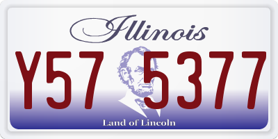 IL license plate Y575377