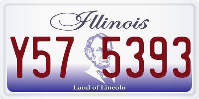 IL license plate Y575393