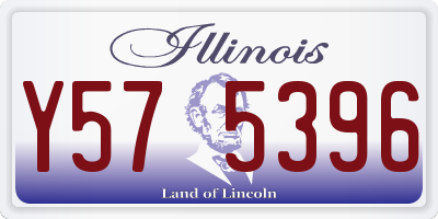 IL license plate Y575396