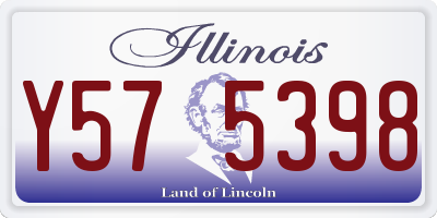 IL license plate Y575398