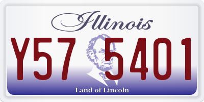 IL license plate Y575401
