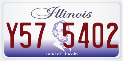 IL license plate Y575402