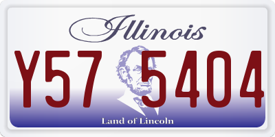 IL license plate Y575404