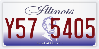 IL license plate Y575405