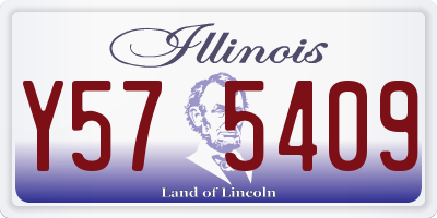 IL license plate Y575409