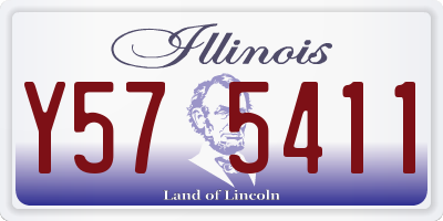 IL license plate Y575411