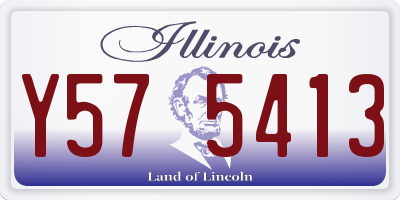 IL license plate Y575413