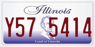 IL license plate Y575414