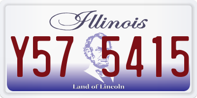 IL license plate Y575415