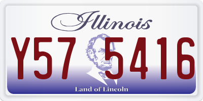 IL license plate Y575416