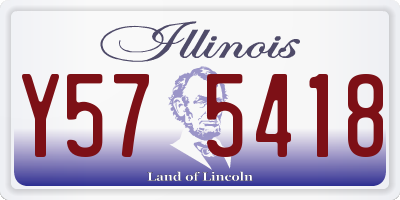 IL license plate Y575418