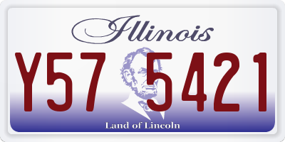 IL license plate Y575421