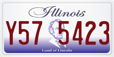 IL license plate Y575423