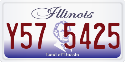 IL license plate Y575425