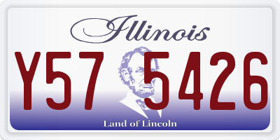IL license plate Y575426