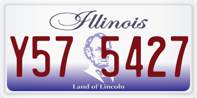 IL license plate Y575427