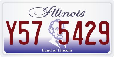 IL license plate Y575429
