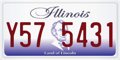 IL license plate Y575431