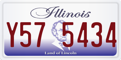 IL license plate Y575434