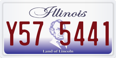 IL license plate Y575441