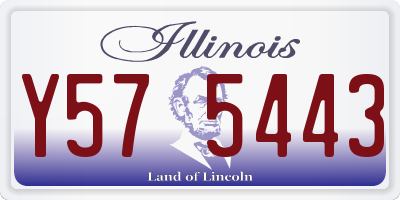 IL license plate Y575443