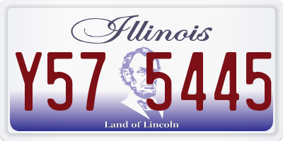 IL license plate Y575445