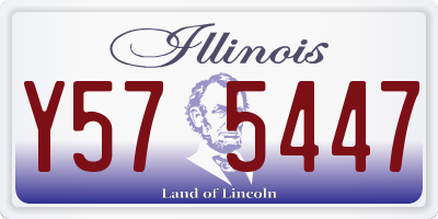 IL license plate Y575447