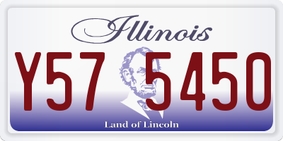 IL license plate Y575450