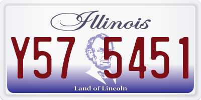 IL license plate Y575451