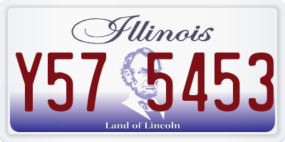 IL license plate Y575453