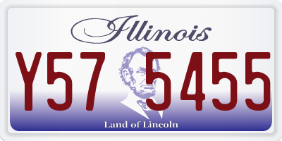 IL license plate Y575455