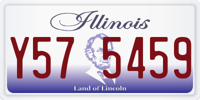 IL license plate Y575459
