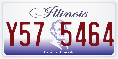 IL license plate Y575464