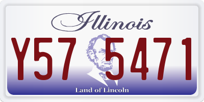 IL license plate Y575471