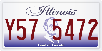 IL license plate Y575472