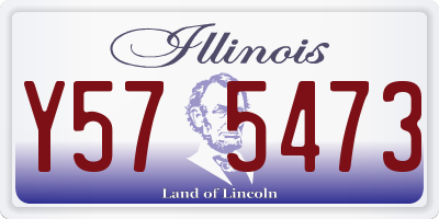 IL license plate Y575473