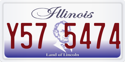 IL license plate Y575474