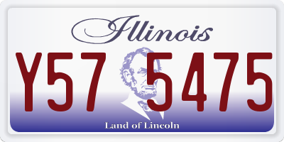 IL license plate Y575475
