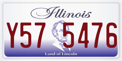 IL license plate Y575476