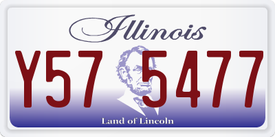 IL license plate Y575477