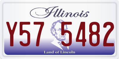 IL license plate Y575482