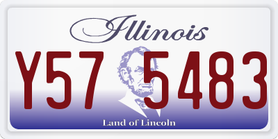 IL license plate Y575483