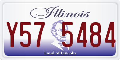 IL license plate Y575484