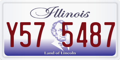 IL license plate Y575487