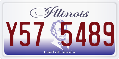 IL license plate Y575489