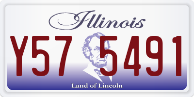 IL license plate Y575491