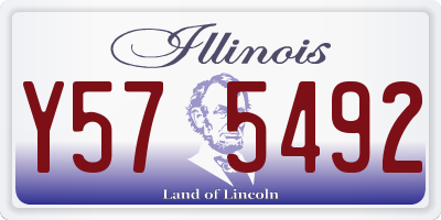 IL license plate Y575492