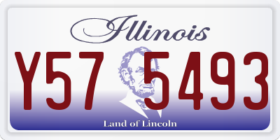 IL license plate Y575493