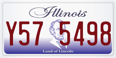 IL license plate Y575498